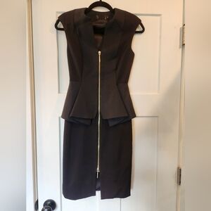 Ted Baker London Jamthun Peplum Size 0 Cocktail Dress